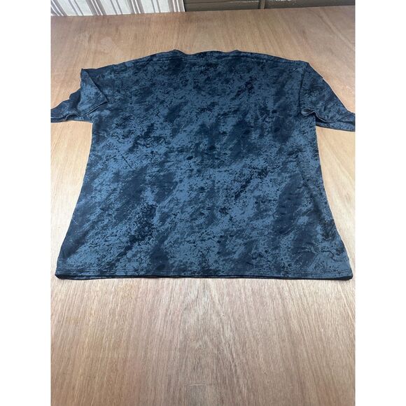 Fashion Nova Acid Wash T Shirt Black Gray Short Sleeve Crew Neck Womens XL - Picture 2 of 4